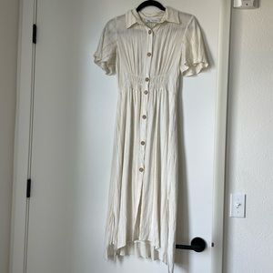 Cream Zara Midi Dress